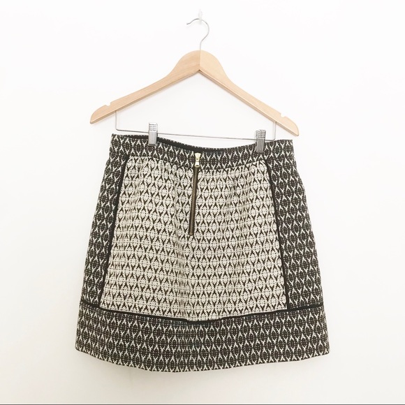 J. Crew Textured Block Print Skirt Size 8 - Picture 7 of 8